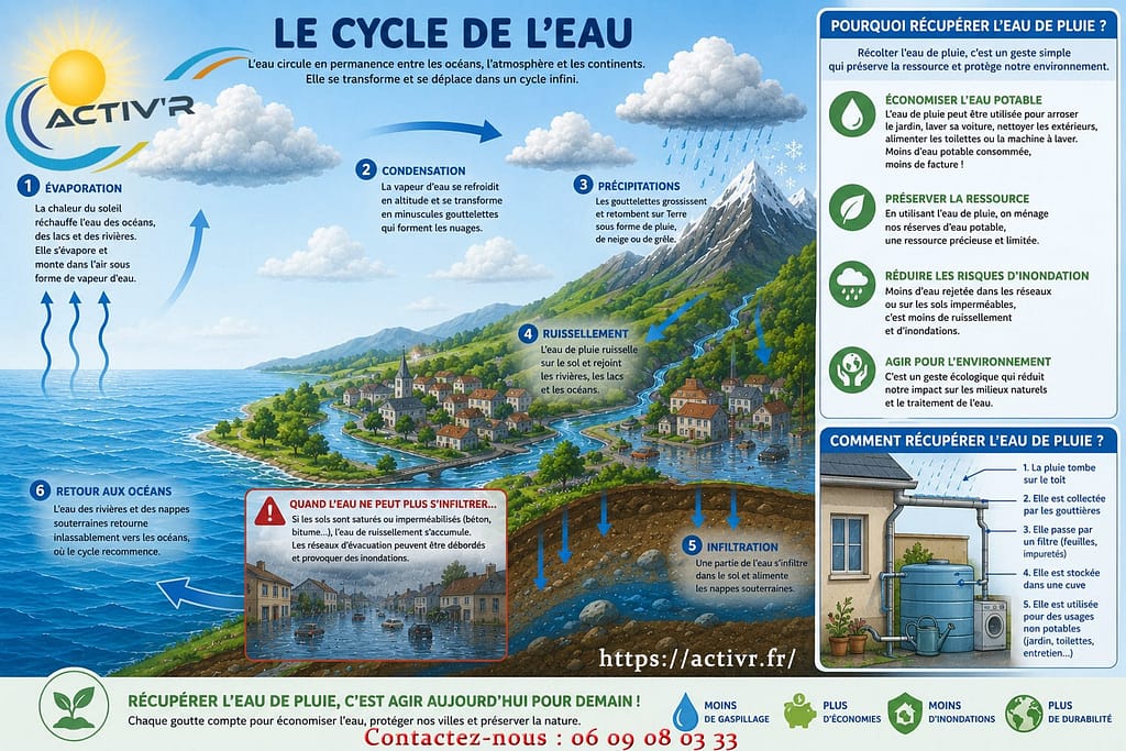 Solutions de récupération et stockage des eaux pluviales dans le Sud-Est.