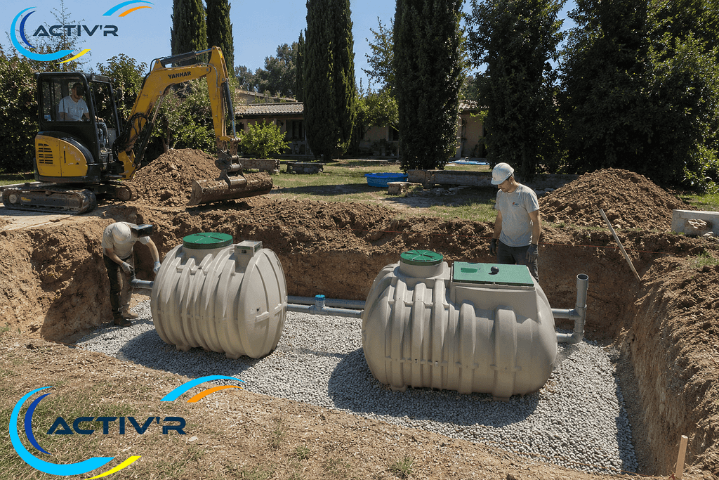 Chantier pose filtre compact Cavaillon
