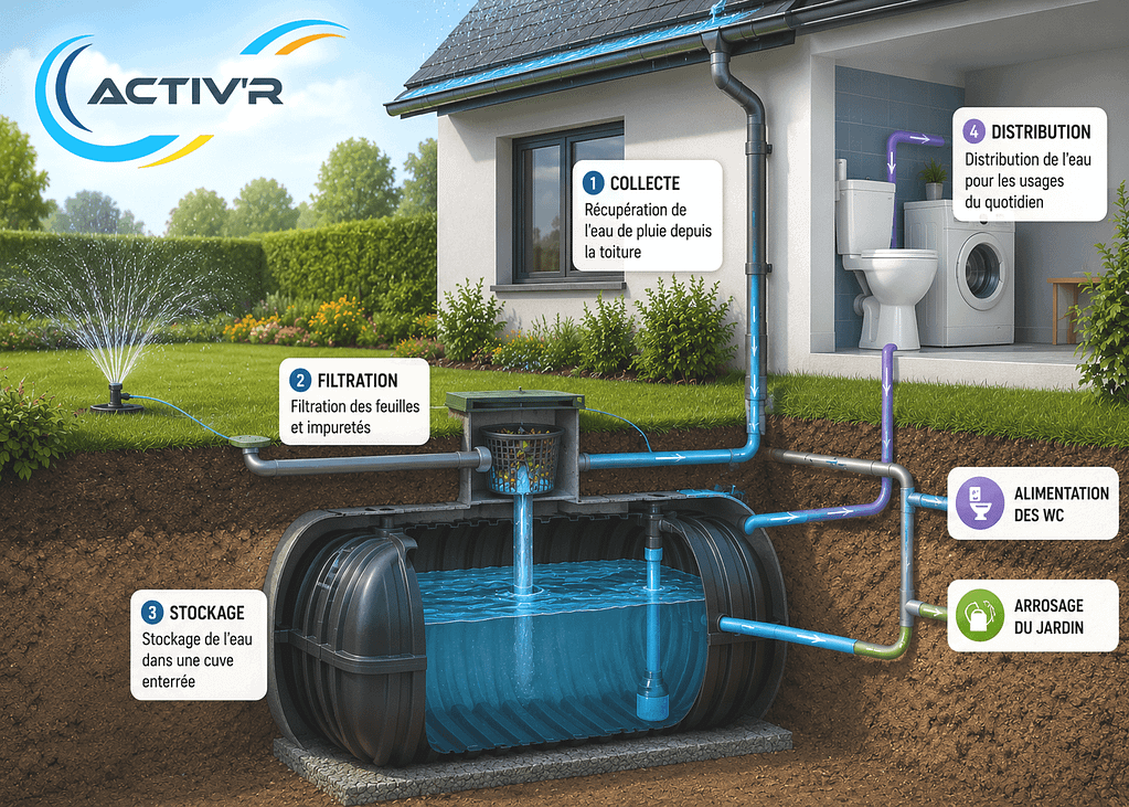 récupération et stockage eau pluviale Vaucluse