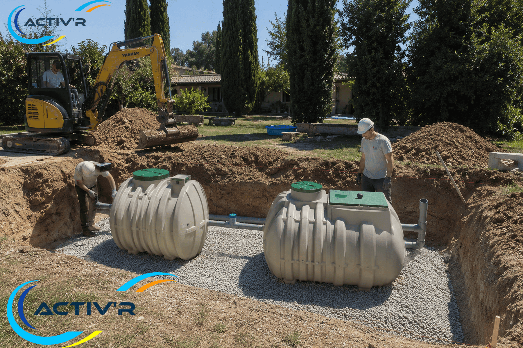Chantier pose filtre compact Cavaillon