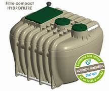 Filtre compact 6EH monobloc assainissement non collectif facile à installer un seul trou et pas de réglage compliqué.